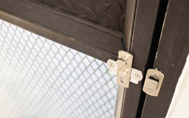 Discolouration on Security Door Screen