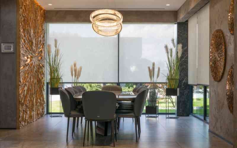 Outdoor Dining Spaces with blinds