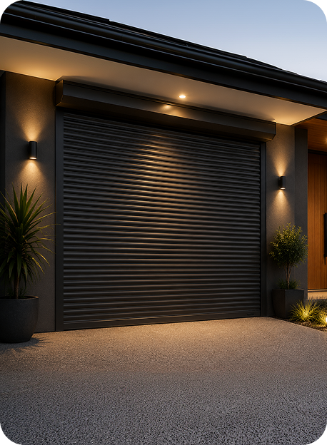 Garage roller shutter installation